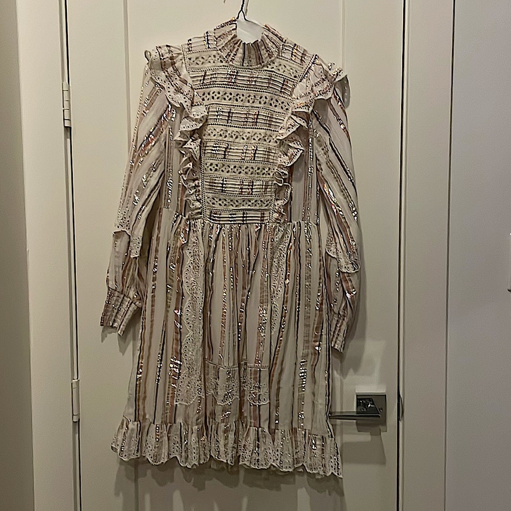 Sea New York Harriet Long Sleeve Ruffle Dress